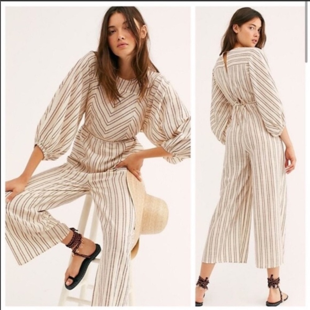 SALE Free People | Kenny Striped Jumpsuit